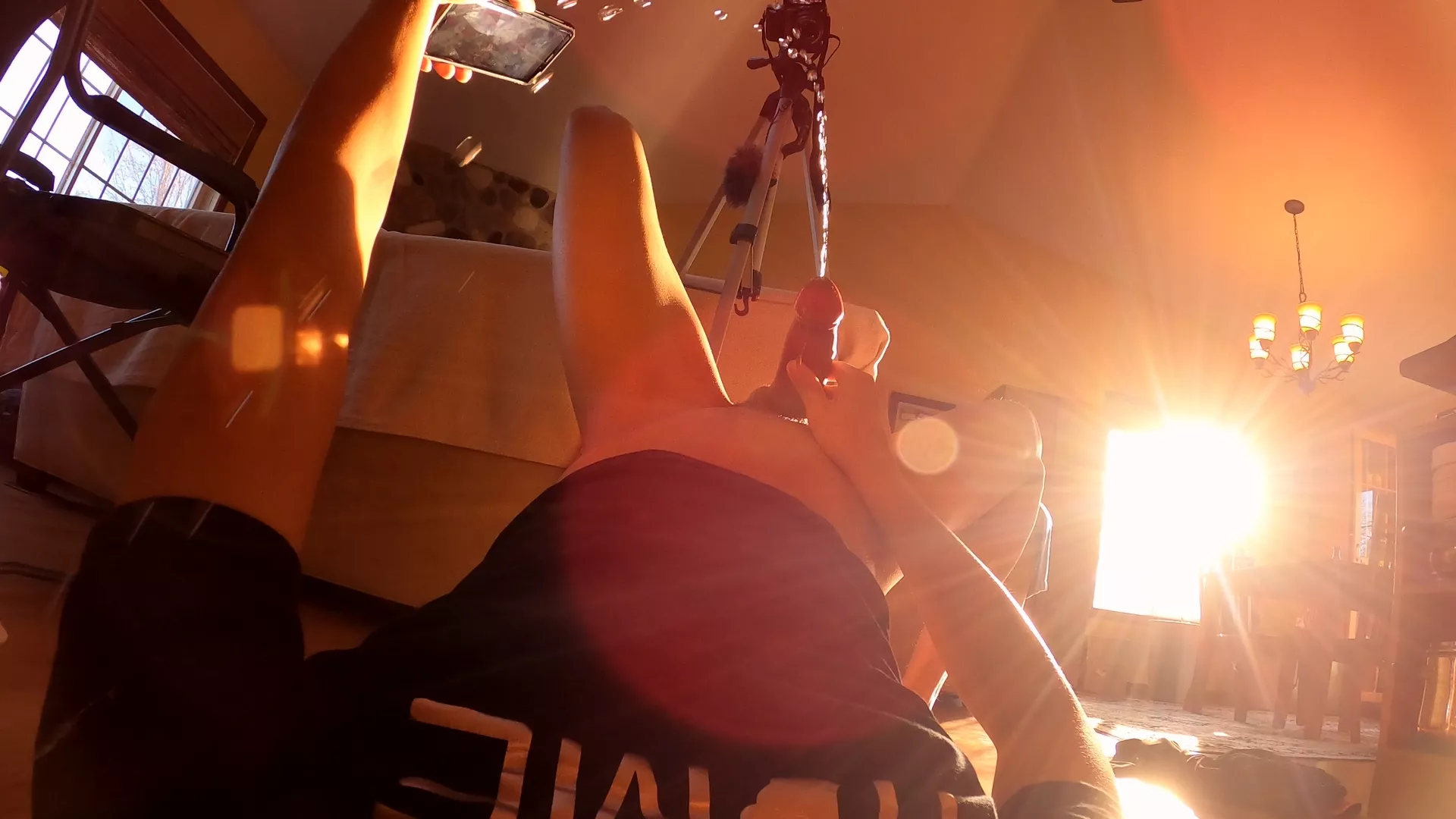 On the living room floor hehe