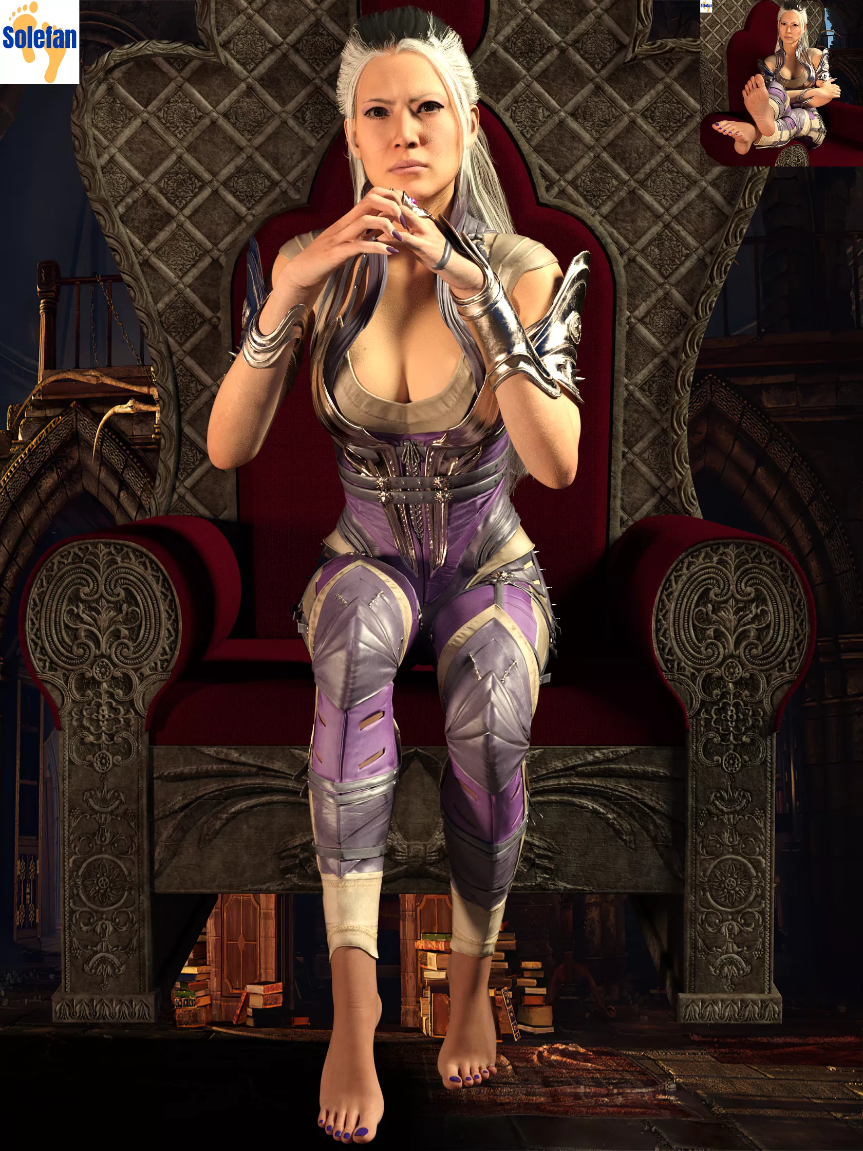 Queen Sindel (Mortal Kombat 1) [Artist: Solefan]