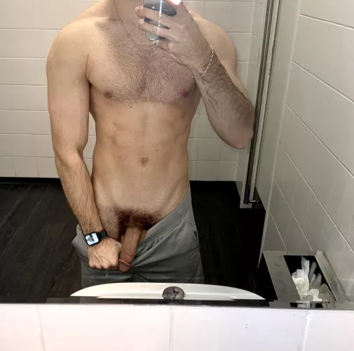 quick flash in the gym bathroom