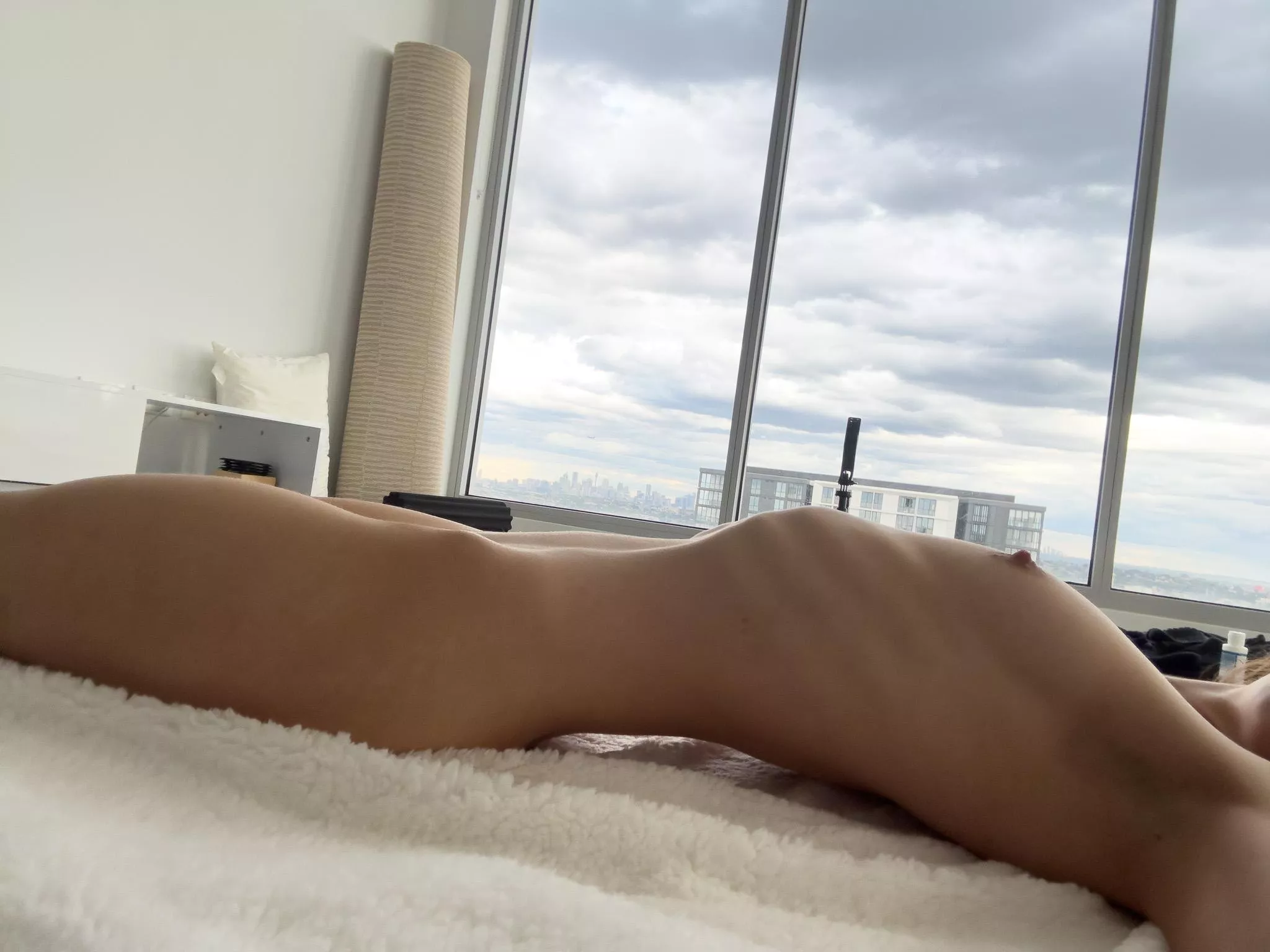 Resting ribs in morning sunlight