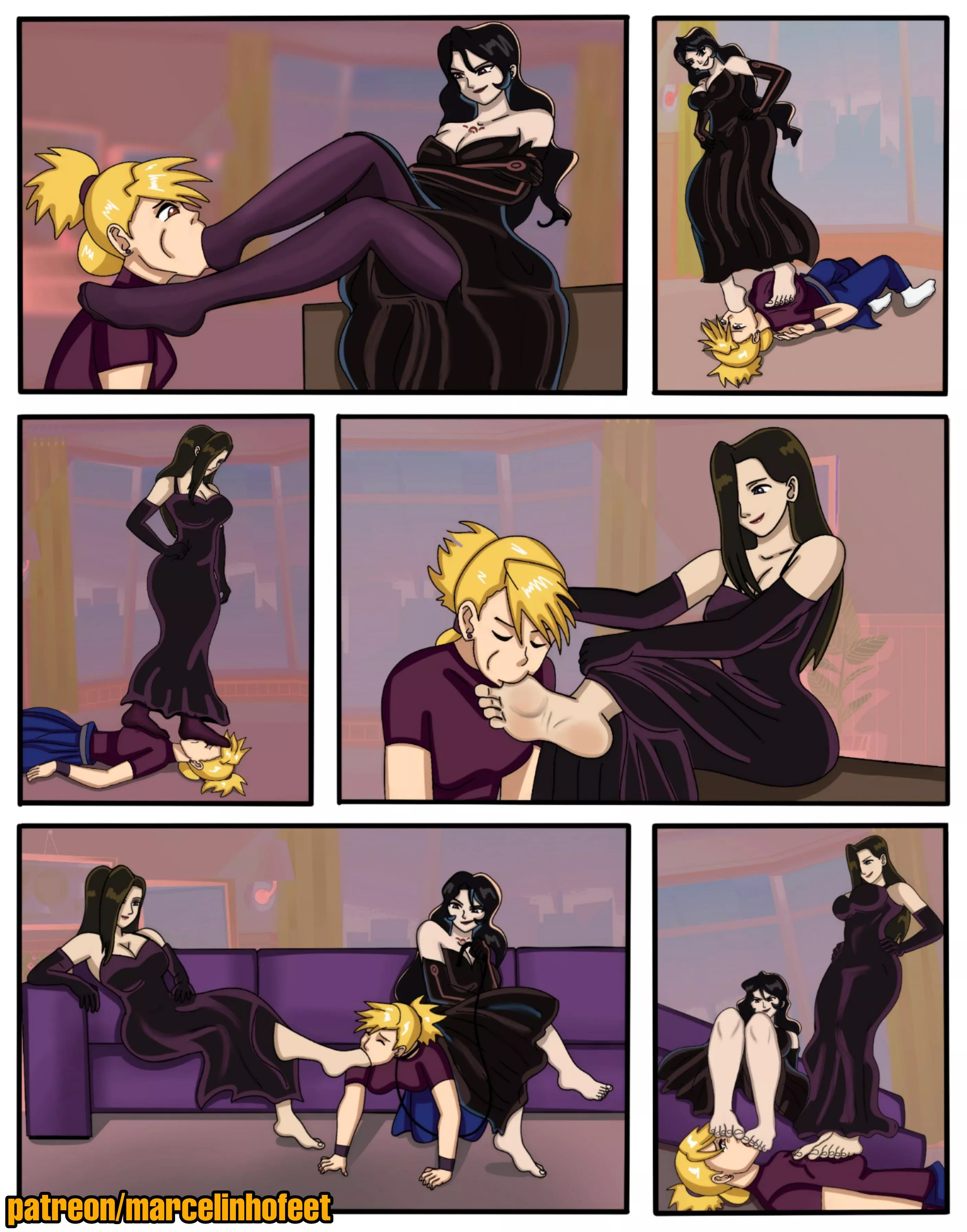 Sloth, Lust and Riza Feet Comic (Full Metal Alchemist) [Artist: Marcelinhofeet]
