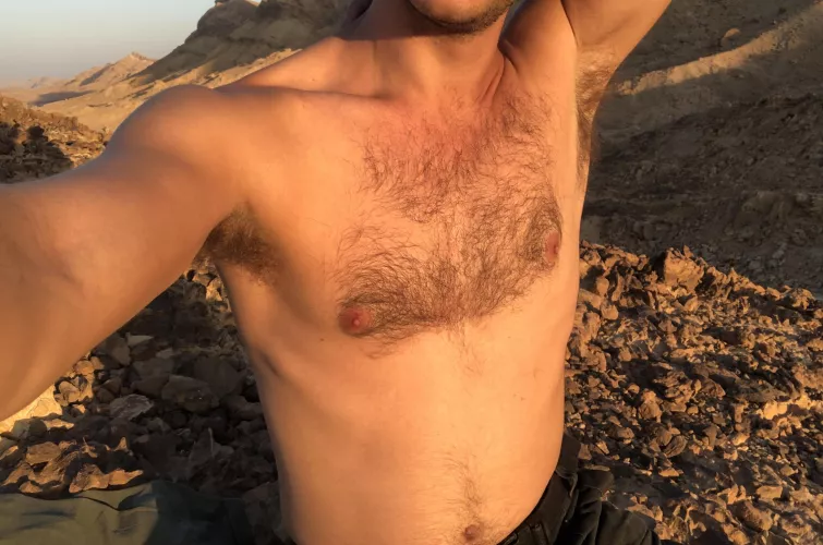 Sunset desert armpits