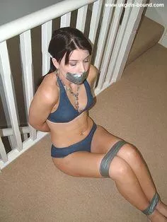 Taped up waiting for the fun to start