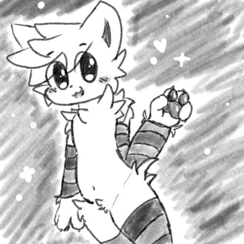 Trying a different outfit (art by me)