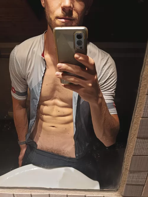 What if your hot professor sent you this post workout selfie?