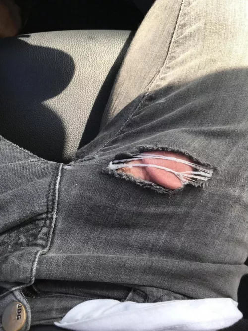 What would you do if you looked at your Uber drivers pants and saw this?