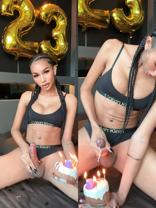 Would you eat off my creamy cake🎂😏💦.