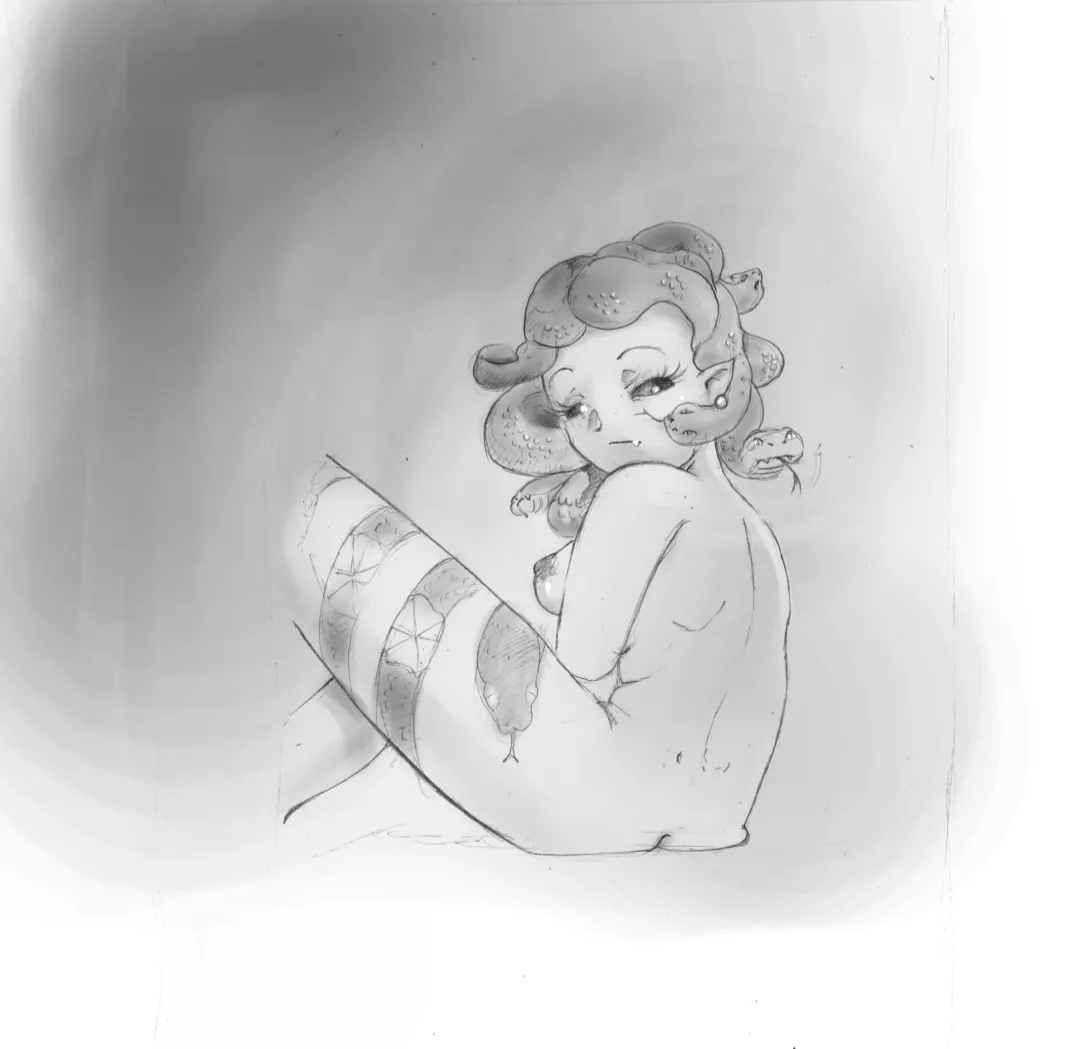 You turned stone! (Art by me - userdraw7511)