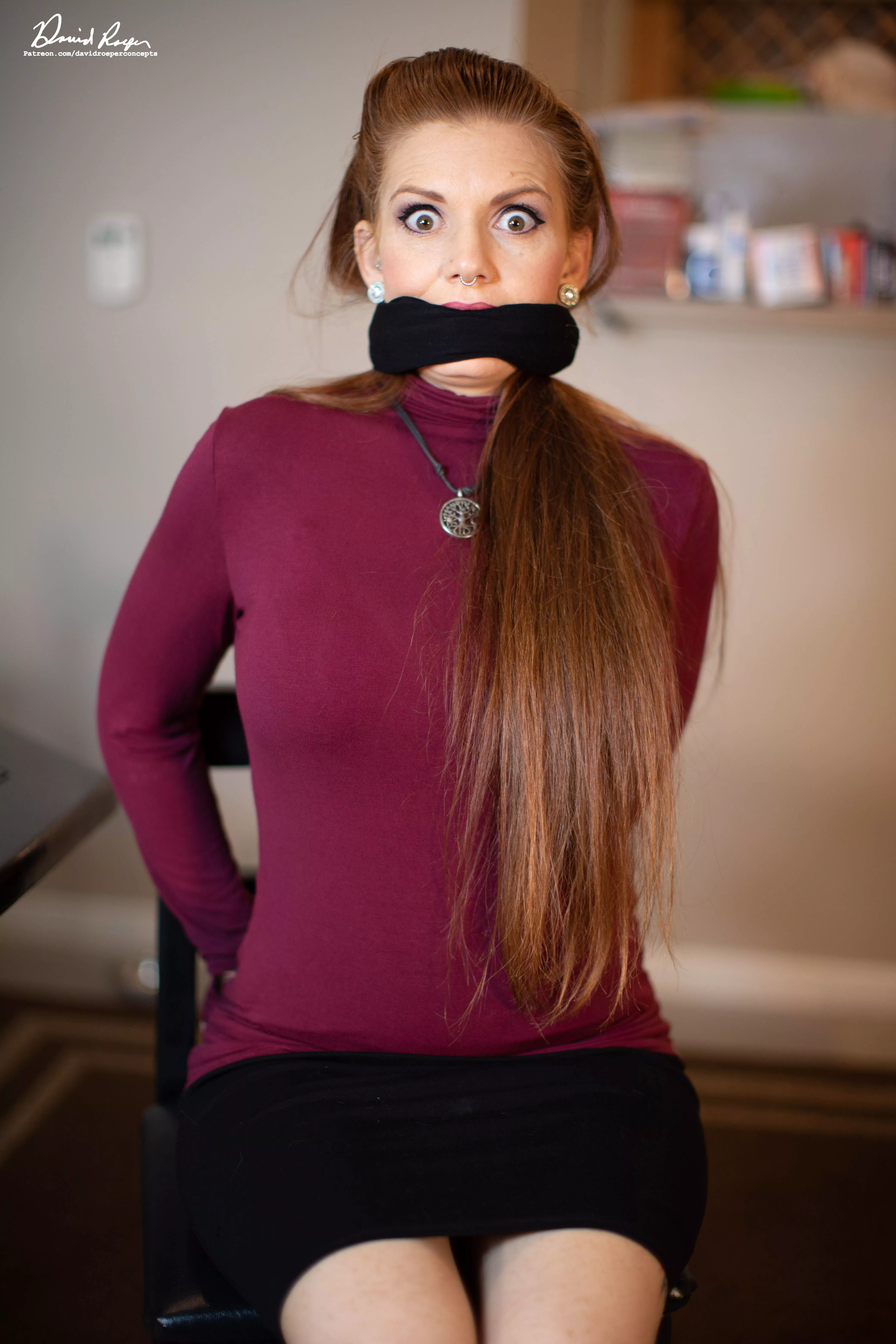 A thick cleave gag for the big-mouthed MILF