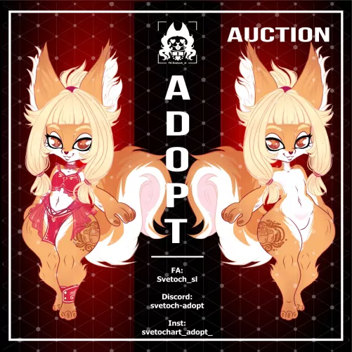 Adopt furry open squirrel (art by me)