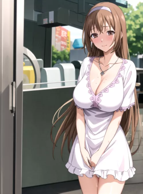 Ayumu meeting Ken after her Ferris Wheel ride