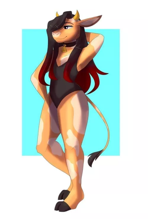 Bovine in a swimsuit🧡