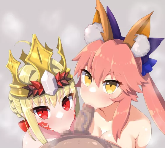 Draco & Tamamo Doing Work