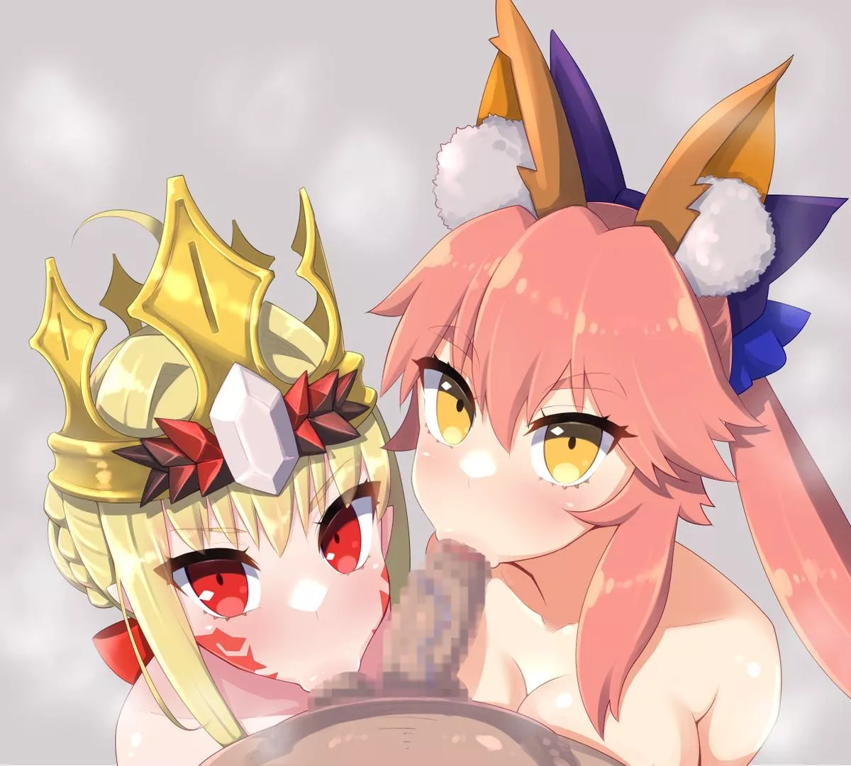 Draco & Tamamo Doing Work