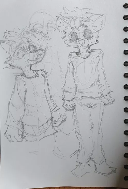 Fluffy clothes are cute