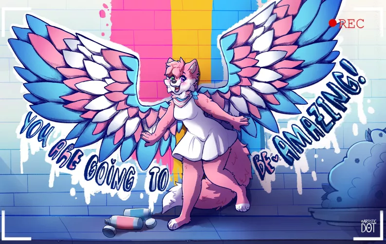 Fly high pretty girl! (@artistic_dot on twitter)