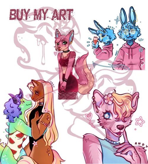 I need a supporter, a helping hand, a kind soul or just buy my art (⁠╥⁠﹏⁠╥⁠) i need to eat