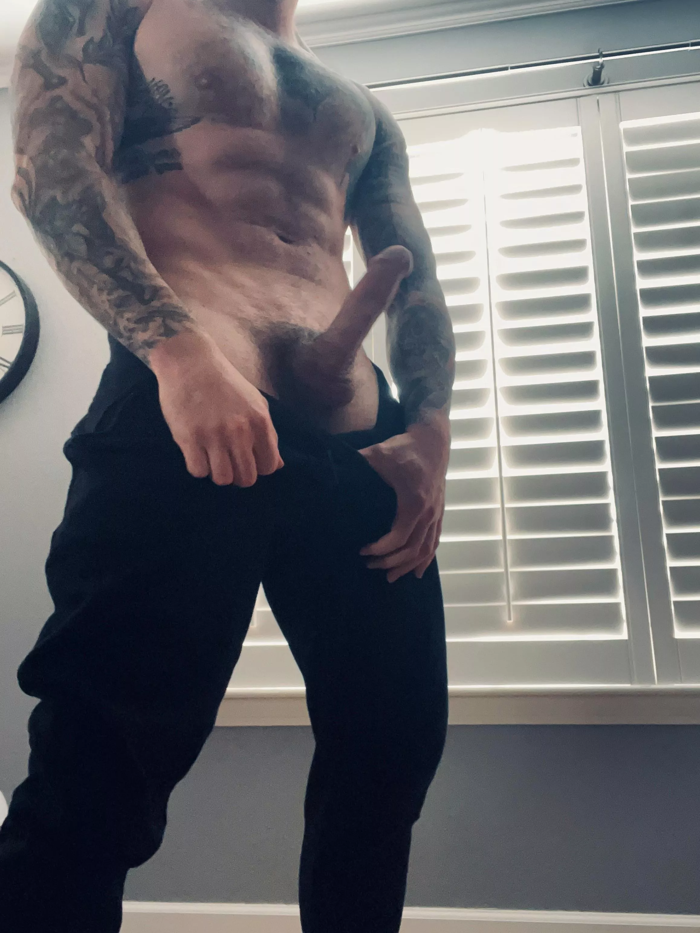 I’m spilling out of my sweat pants this morning!