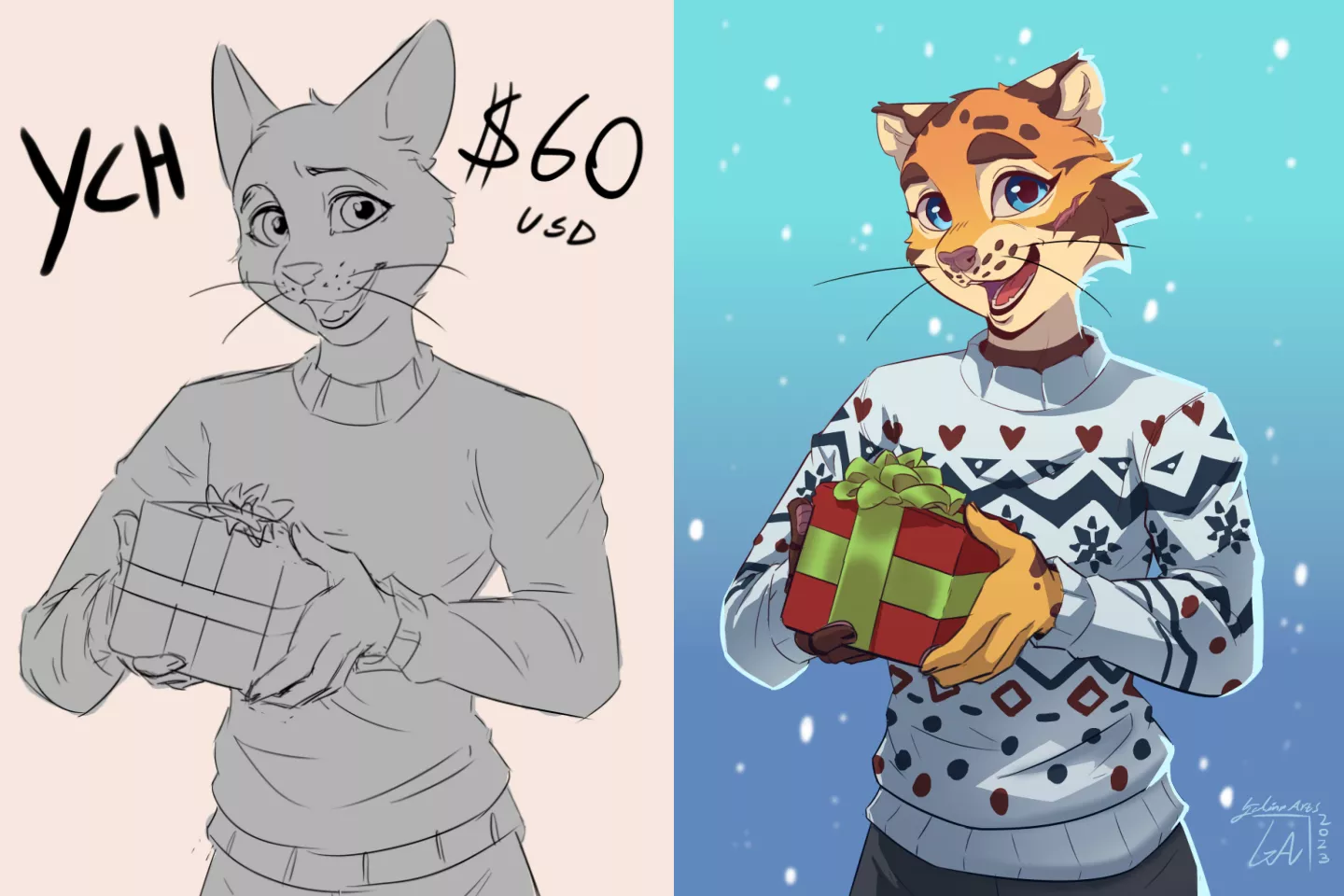 I've got slots open for this Christmas YCH :) - Send me a message if you'd like one 🍪