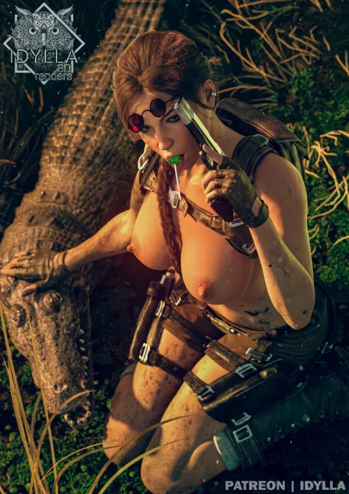 Lara Croft - Posing in the Swamp (Idylla)