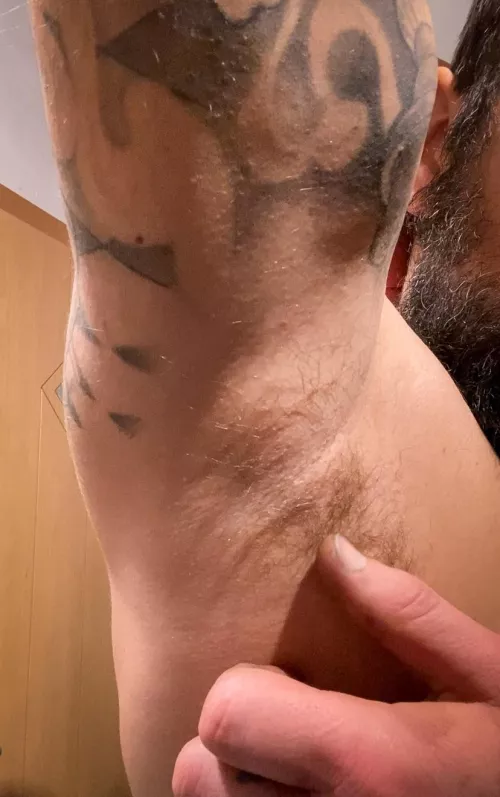 Lick right here before I jump into the shower