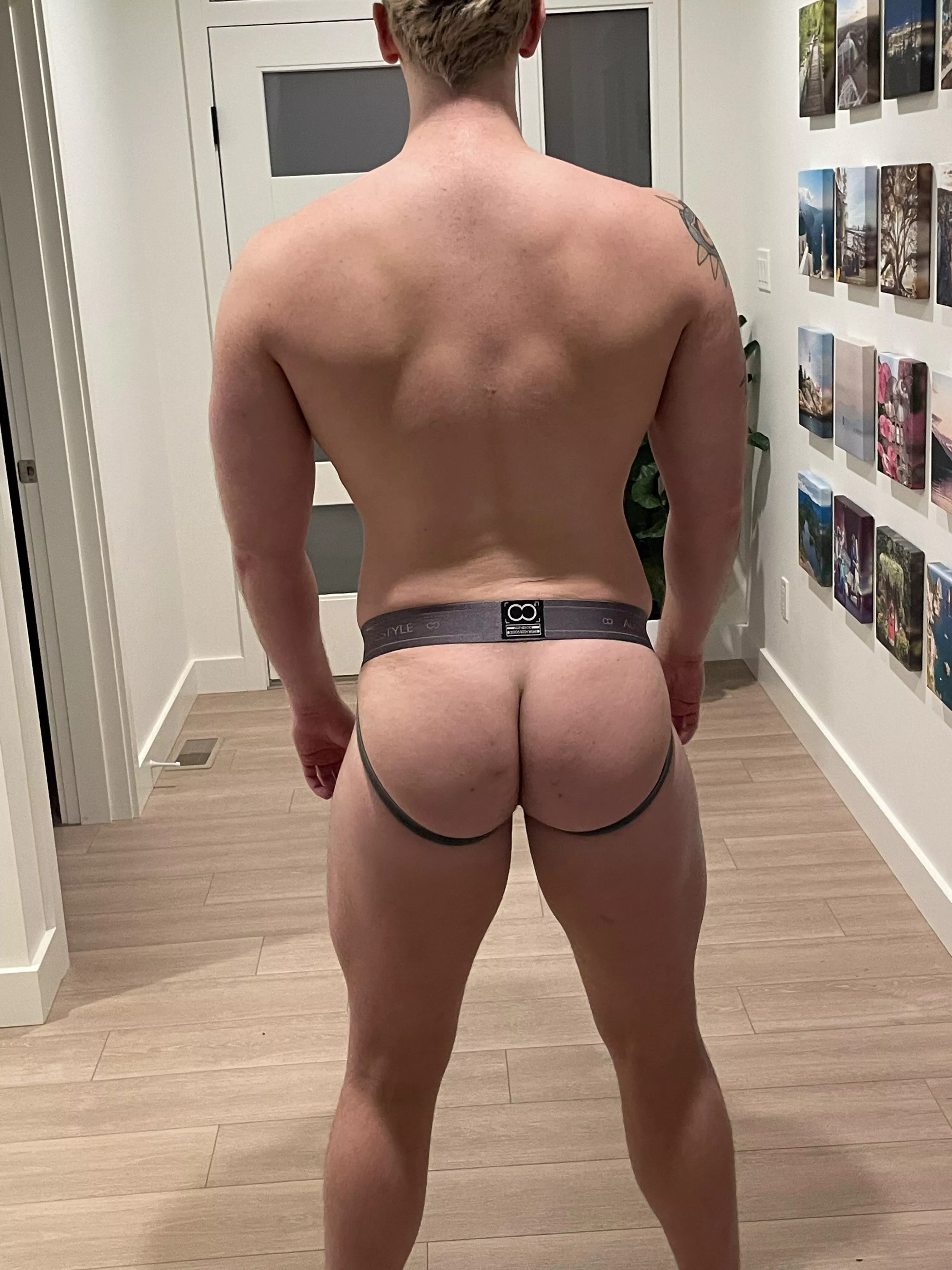 Love the way this jock grips my ass