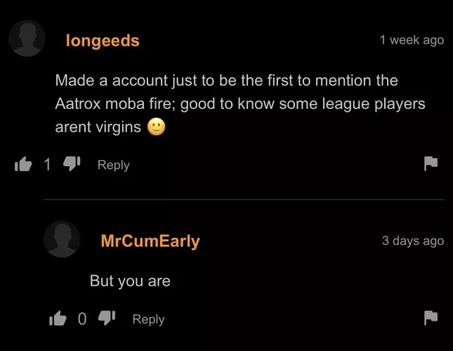 Made an account just to get roasted 💀