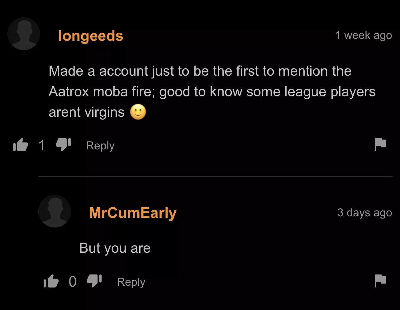 Made an account just to get roasted 💀