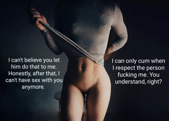 No charity sex for cucks.