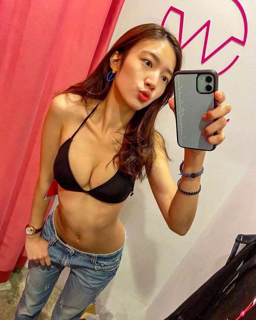 Selfie in changing room