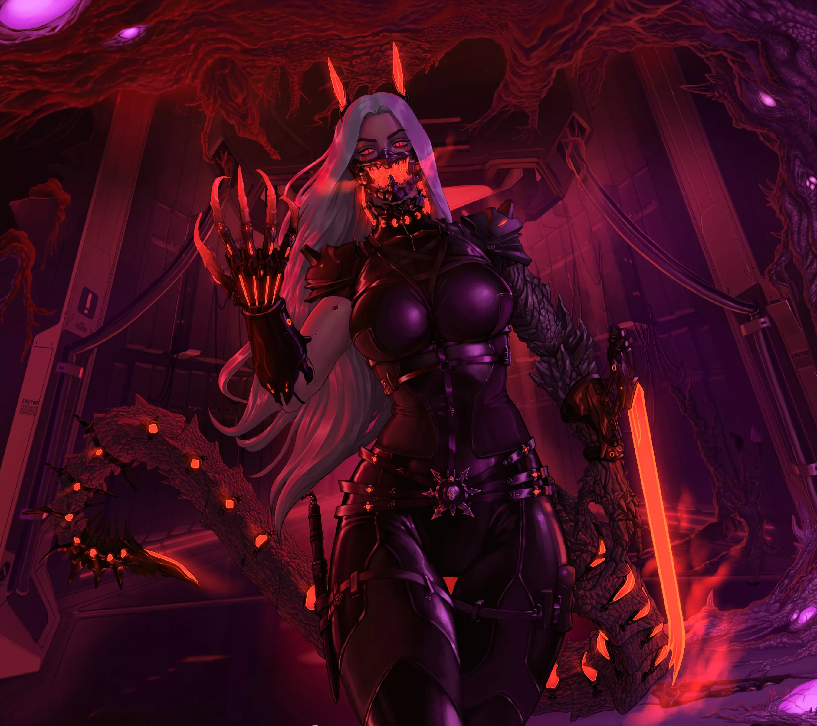 Warhammer 40k crossover of Zeta, my demon girl OC from my Doom fanfic 