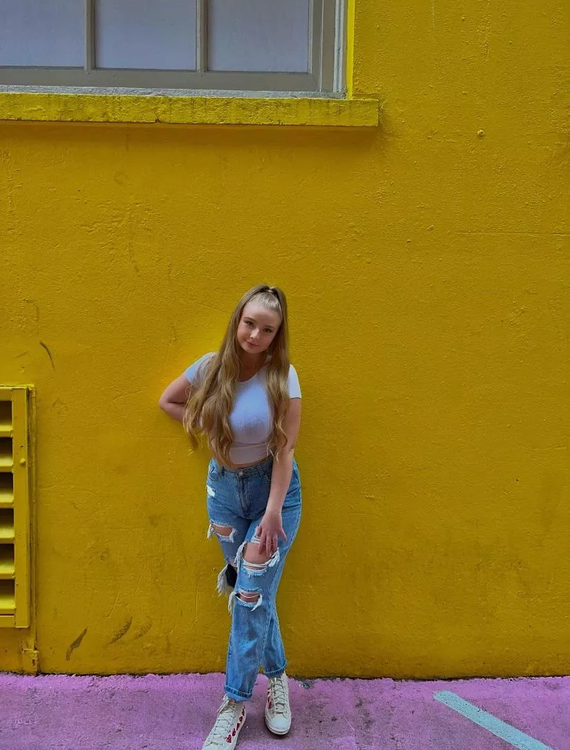 What colour is the wall?