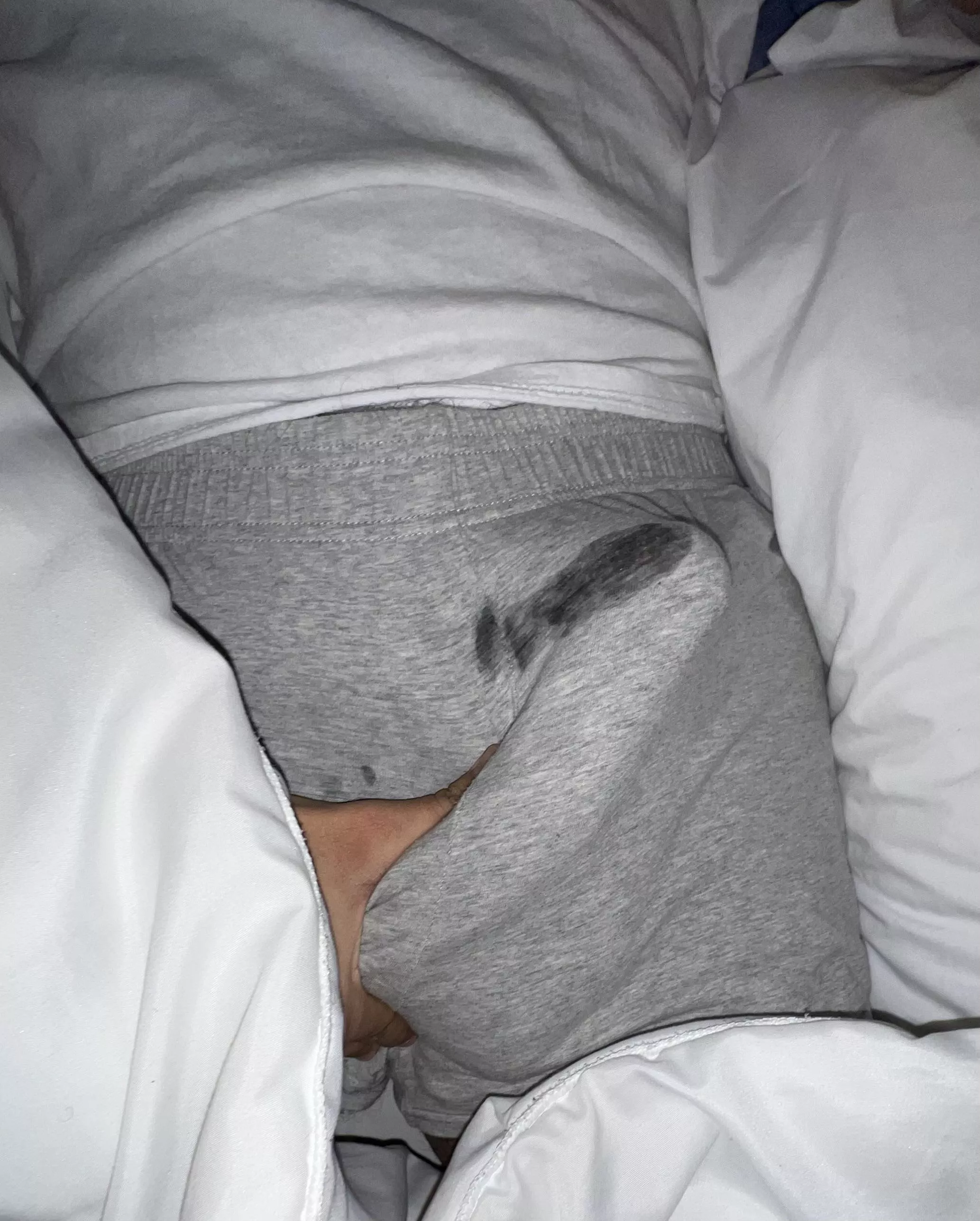 Woke up hard as a rock