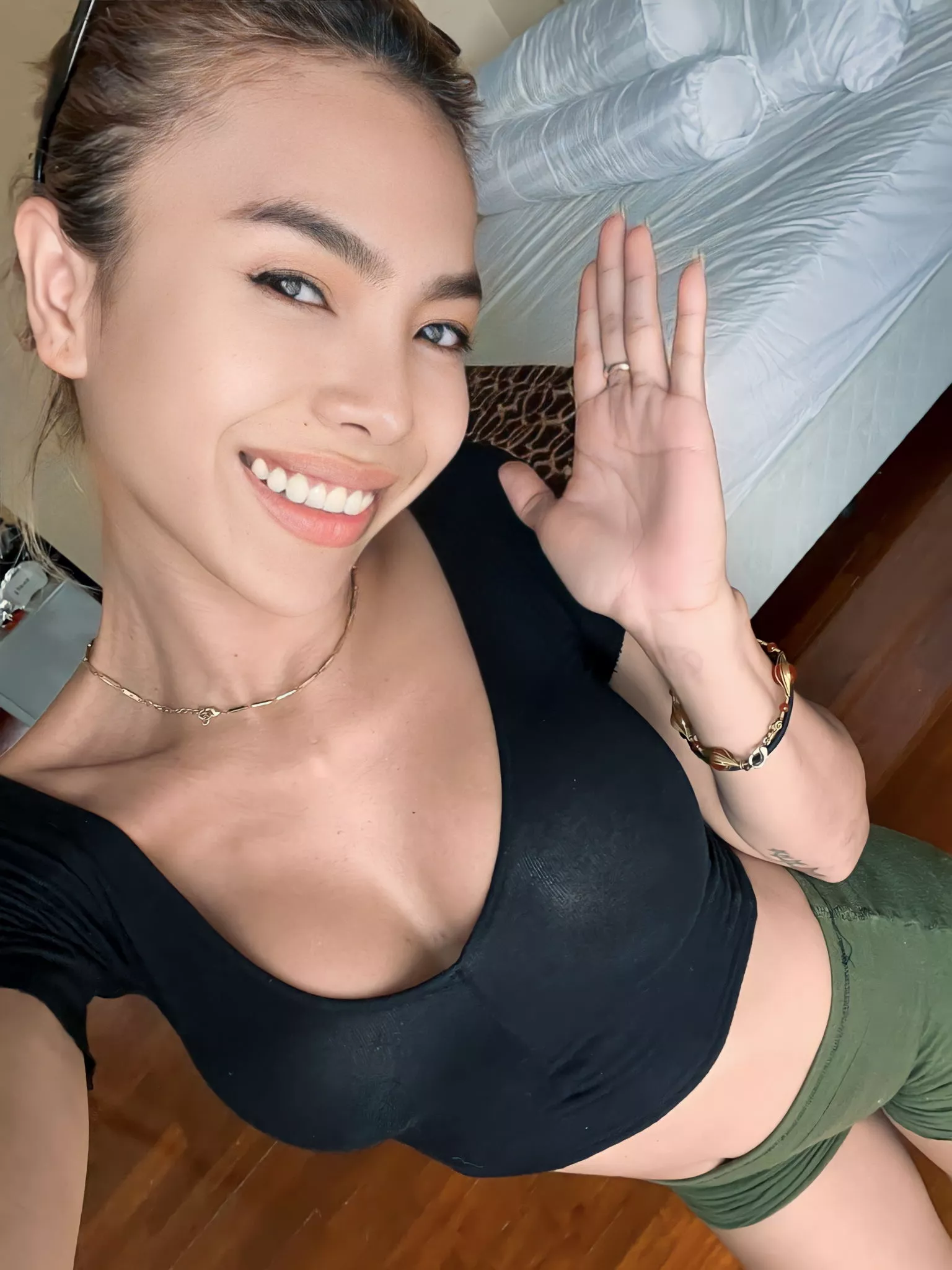 Would u get nervous if I answered the door wearing this? 🤗😋