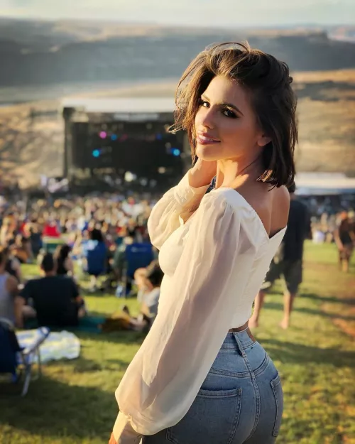 You randomly meet Adriana at a venue. How do you react?