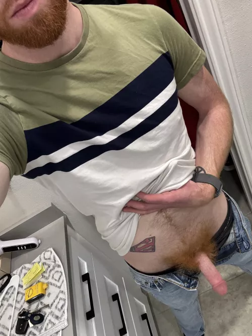 (33) Ginger Half Chub pic for You. In need of a girl who’d be into milking this ginger cock and letting me breed their sweet pussy please!
