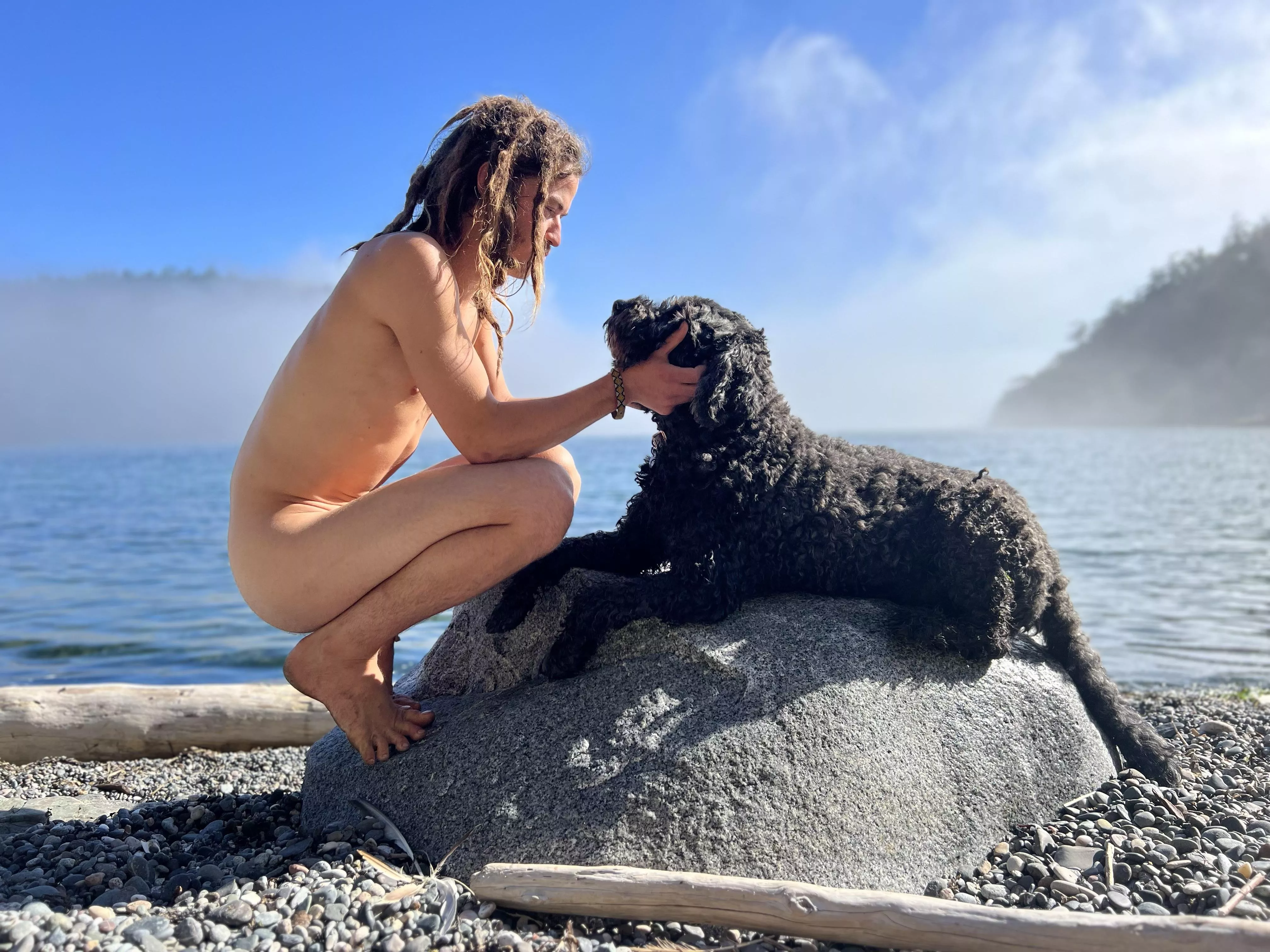 A misty, secret cove