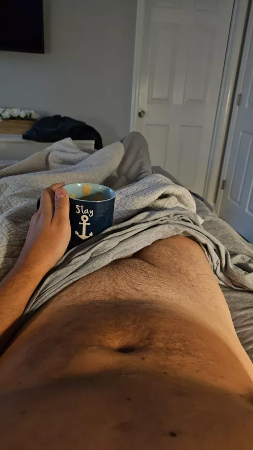 A rare moment for me lately, coffee in my own bed