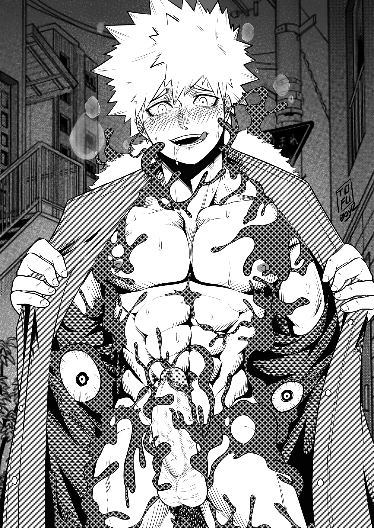 Bakugo x Sludge Villain (@Tofu_Boyz)