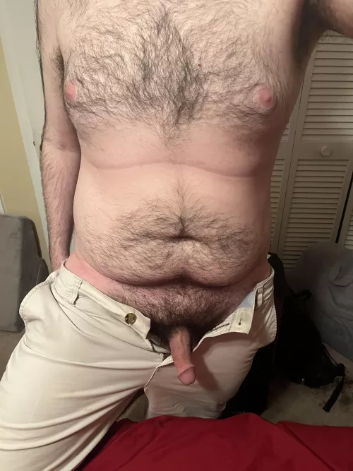 Forgot to wear anything under my pants, hope you don’t mind.