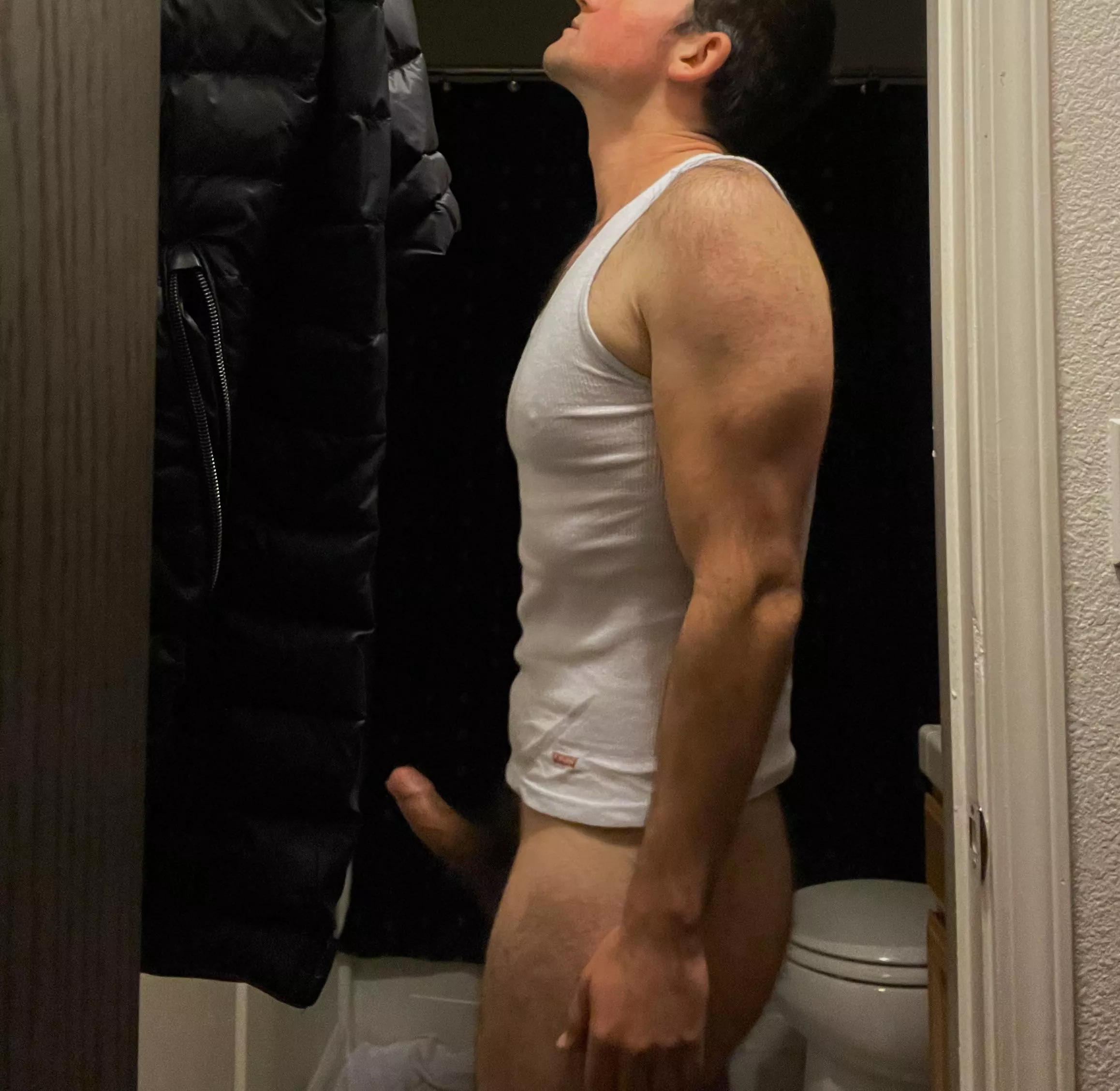 Getting ready for a shower