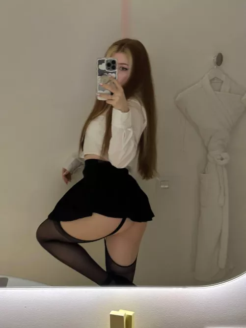 It seems the skirt is too long for a date with you