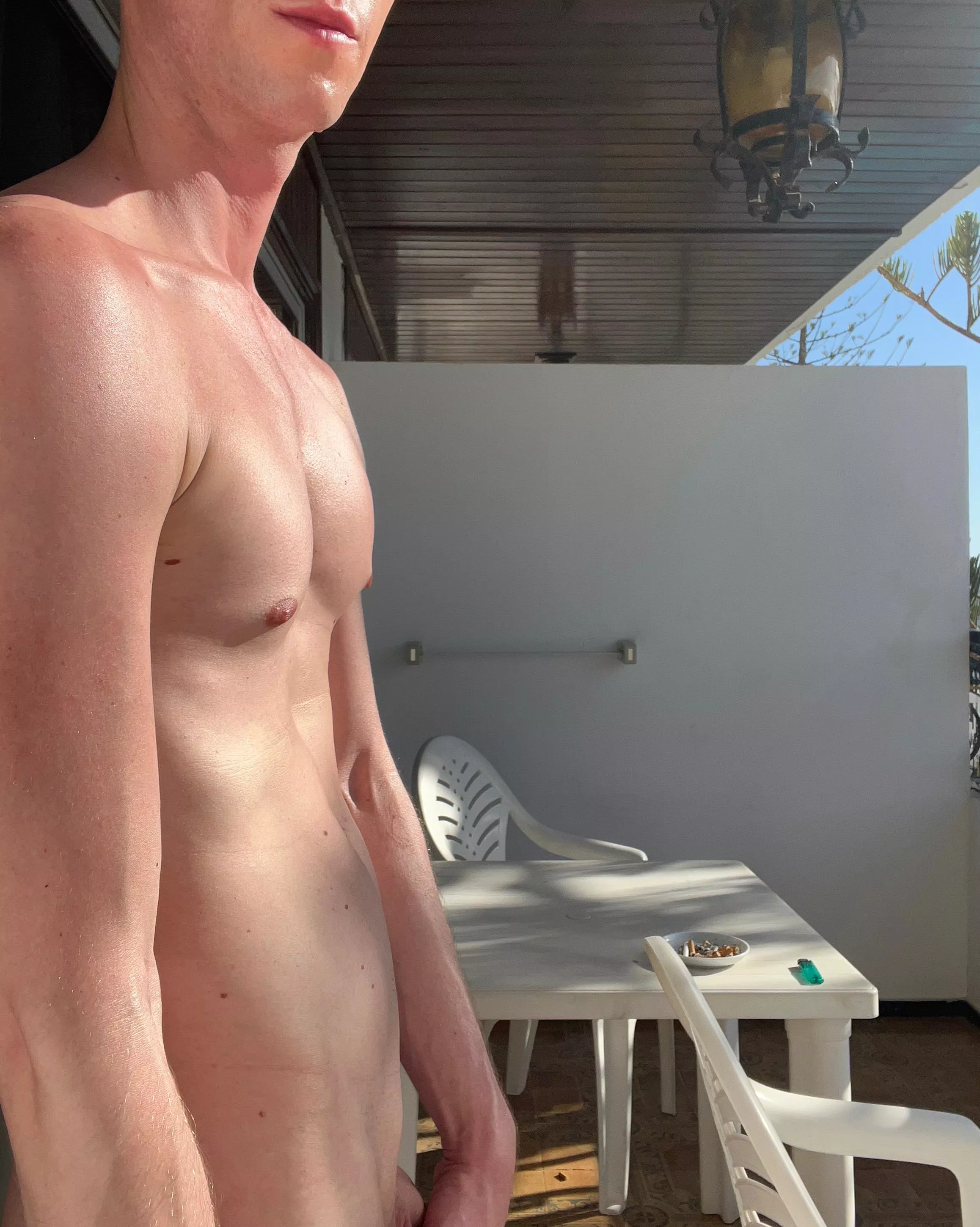 Just gotta love being nude in public