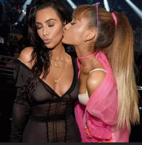 Kim Kardashian and Ariana Grande