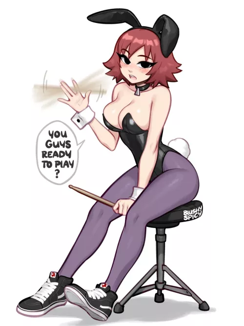 Kim Pine the bunny (blushyspicy) [Scott Pilgrim Takes Off]