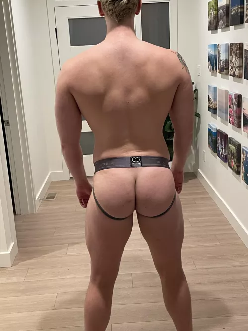 Love the way this jock grips my ass