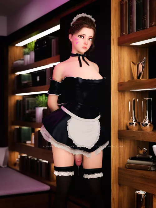Maid D Va (nome02_art) [Overwatch]