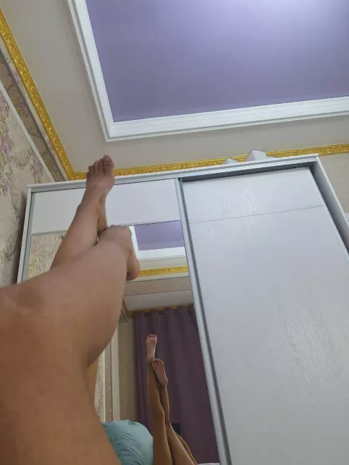 my legs would look great around your neck, wouldn't they