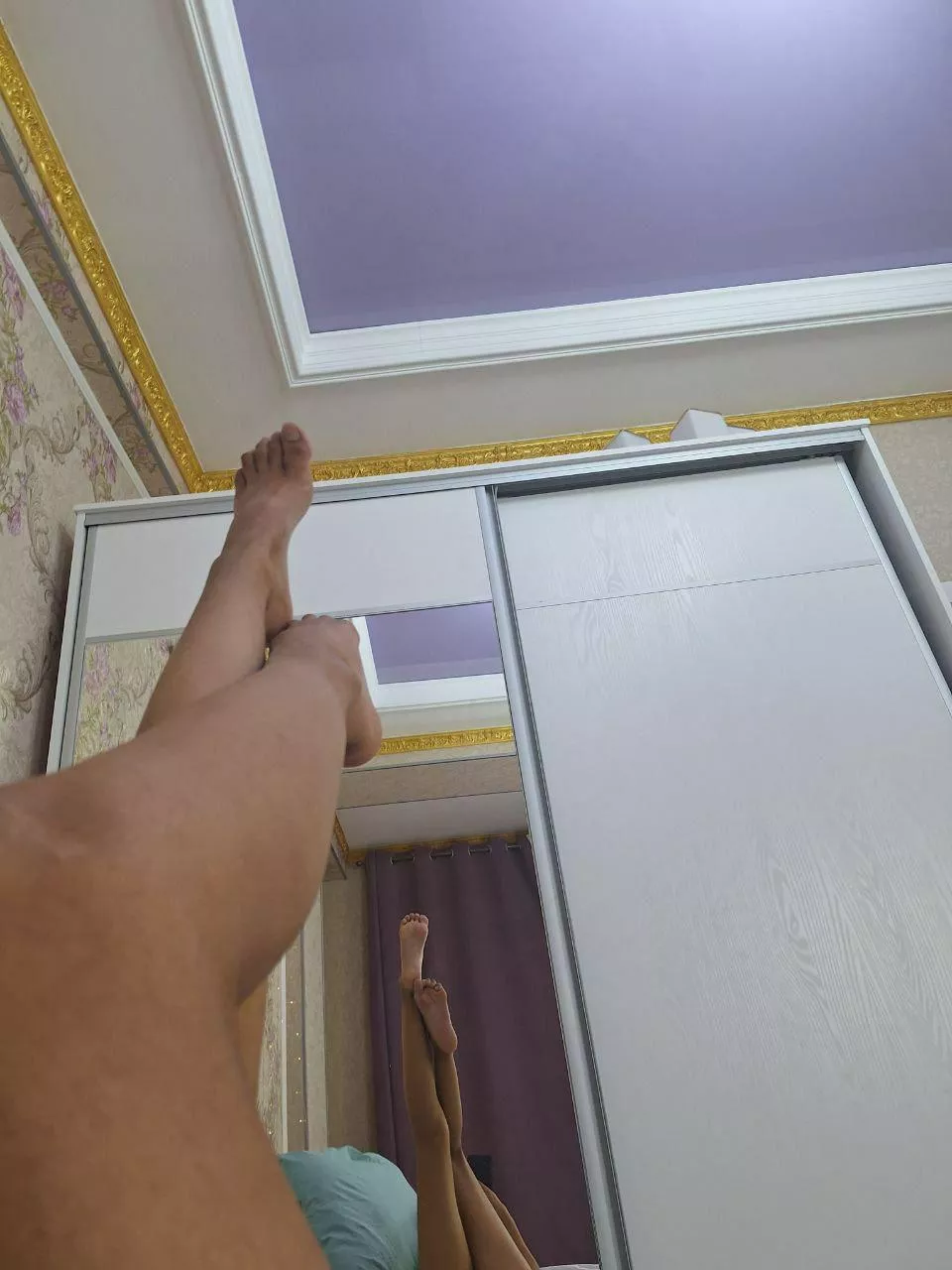 my legs would look great around your neck, wouldn't they