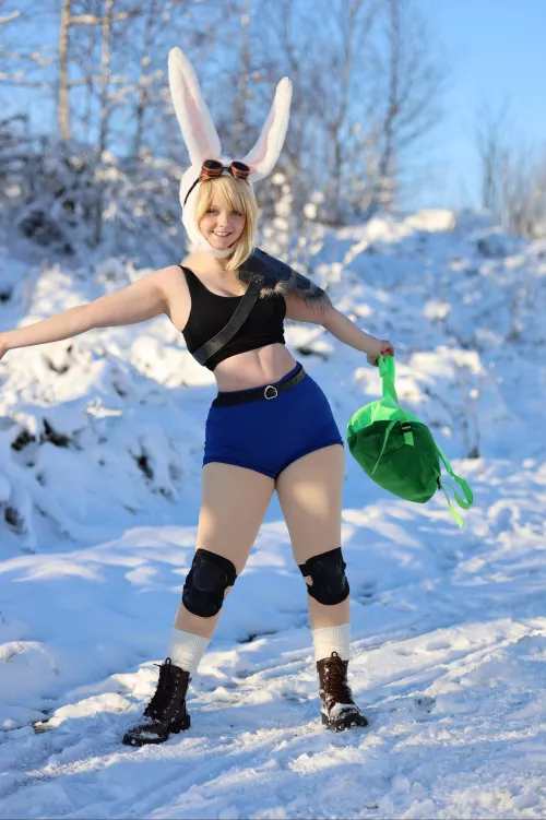 My own cosplay [self] of Fionba from the new adventure time spinoff Fionna and Cake ✨💙